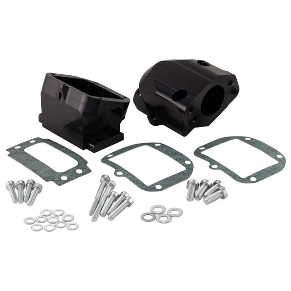 Ansaugstutzen SIP PERFORMANCE 6-Klappen schwarz- Schriftzug graviert f�r Vespa 125 VNA-TS-150 VBA-Super-160 GS-180 SS-Rally-PX80-200-PE-Lusso-T5