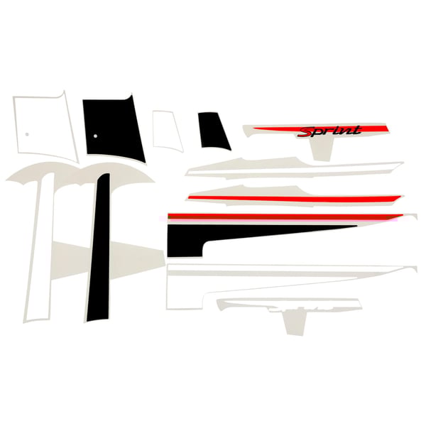 Aufkleberdekorset PIAGGIO mit Motiv Sport f�r Vespa Sprint 50-150ccm 2T-4T