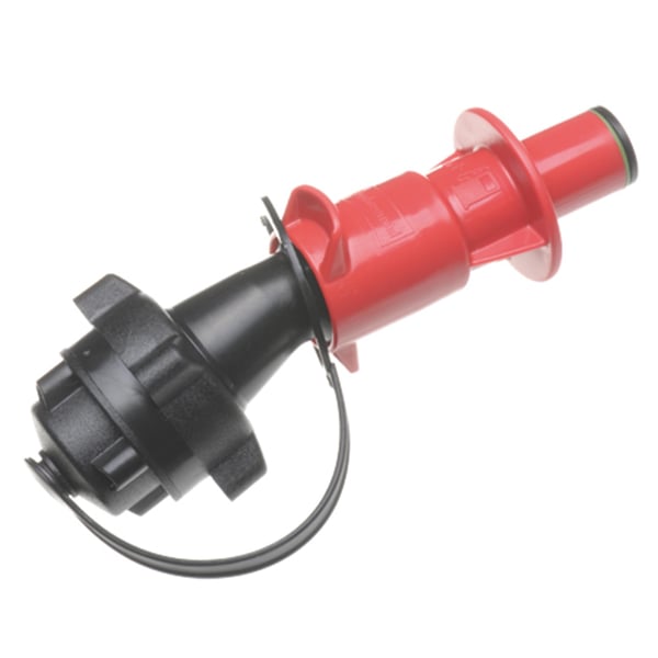 Auslaufrohr H�NERSDORFF Sicherheits Einf�llsystem Auto F�llstopp schwarz-rot 