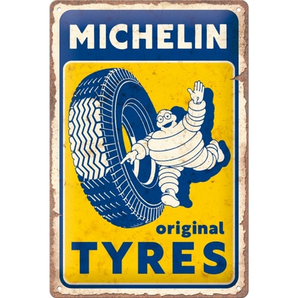 Blechschild Michelin - Original Tyres 