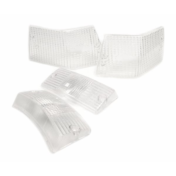 Blinkerglas Kit PIAGGIO vorne und hinten f�r Vespa PX80-200-PE-Lusso-T5-LML Star-Deluxe-Stella