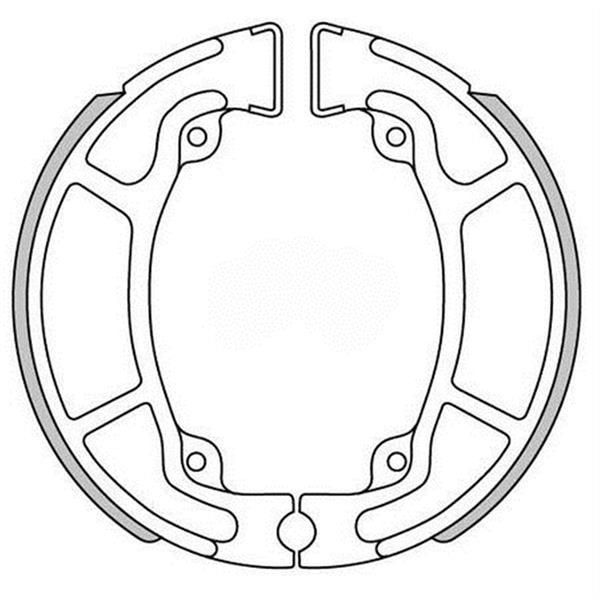 Bremsbacken POLINI T36 hinten fr HONDA - NES- DYLAN- PCX- PS- SH 125-150 fr HONDA - NES- DYLAN- PCX- PS- SH 125-150
