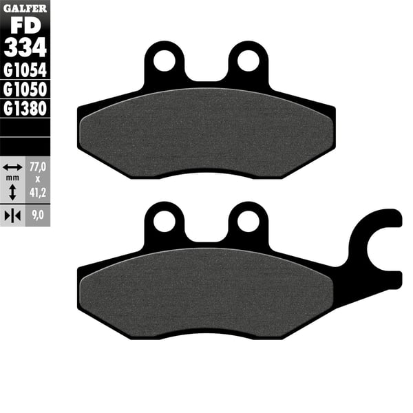 Bremsbel�ge GALFER Scooter S53 vorne- rechts f�r PIAGGIO X8-X9 Evo-X10-XEvo