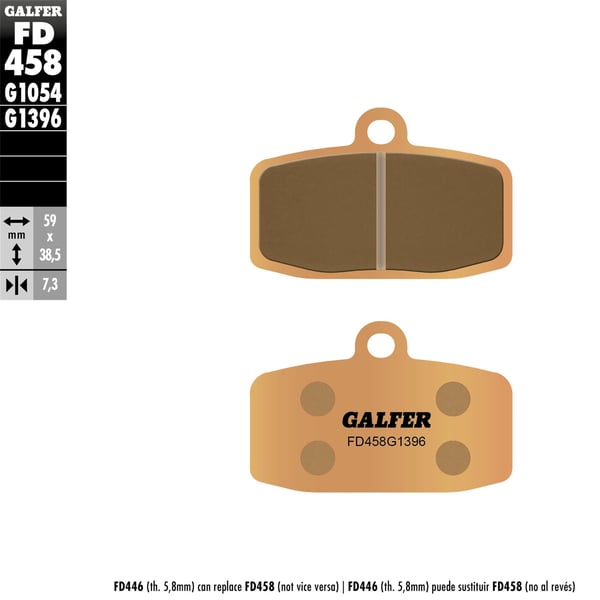 Bremsbel�ge GALFER Sintered vorne f�r KTM 85-150 SX-250-350 Freeride