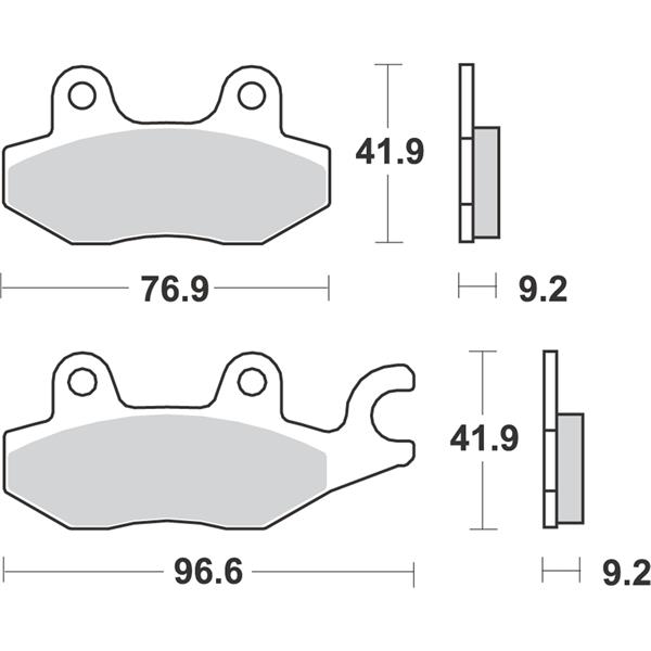 Bremsbelge RMS S23   unter Fahrzeuge & Teile > Fahrzeugersatzteile & -zubehr > Motorradzubehr