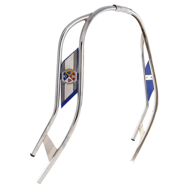 Doppelschlitzrohr CUPPINI Beinschild f�r Vespa 50-125-PV-ET3