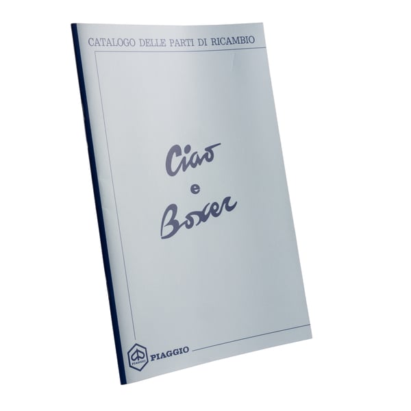 Ersatzteilkatalog Piaggio CIAO und BOXER 1970 