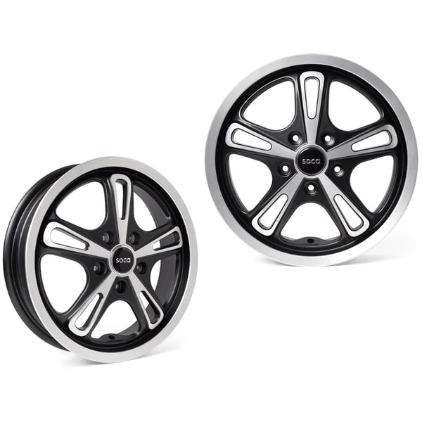 Felgenset SOCA R-AF 3-0x12 ET20 5x86 für Vespa GTS-GTS Super-GTV-GT 60-GT-GT L 125-310ccm vorne und hinten Felgenset SOCA R-AF 3-0x12 ET20 5x86 für Vespa GTS-GTS Super-GTV-GT 60-GT-GT L 125-310ccm vorne und hinten
