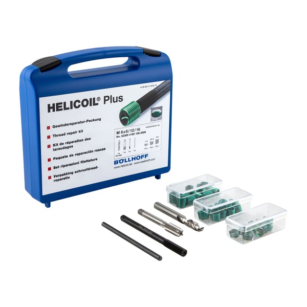 Gewindereparatursatz M8x8-12-16 mm- BÖLLHOFF HELICOIL(R) Plus Kit Gewindereparatursatz M8x8-12-16 mm- BÖLLHOFF HELICOIL(R) Plus Kit