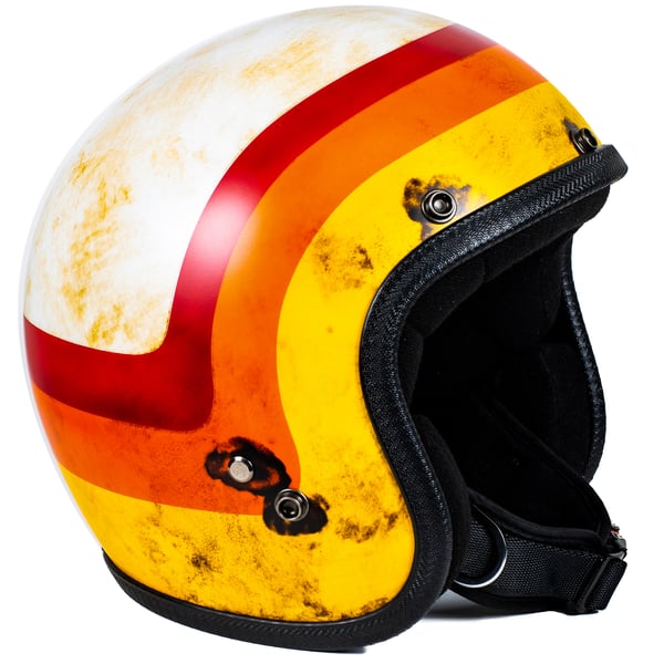 Helm 70-S Dirty 3 Bands- ivory-orange- Gr- S- 55-56 Jethelm