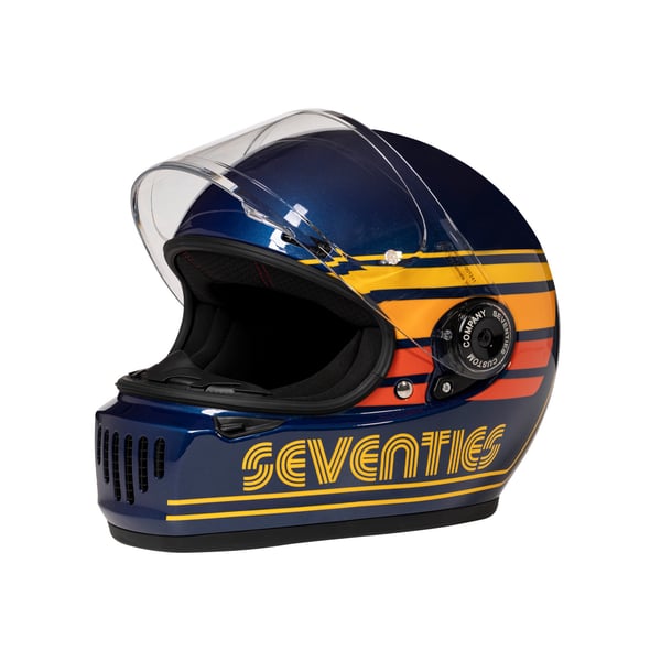 Helm 70-S GT - Gran Turismo- blau- Gr- L- 59-60 cm Integralhelm