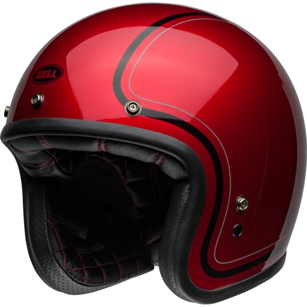 Helm BELL Custom 500 Chief- rot-schwarz- Gr- M- 57-58cm Jethelm