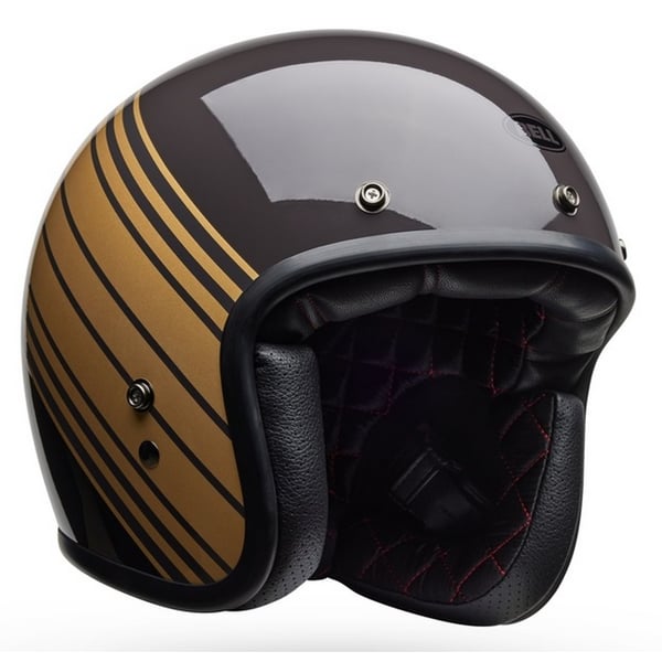Helm BELL Custom 500 Edge- braun-gold gl�nzend- Gr- M- 57-58cm Jethelm