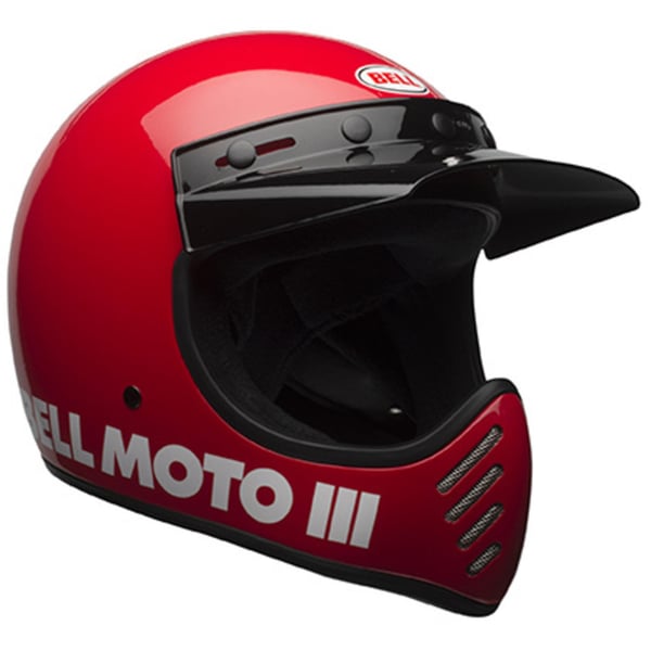 Helm BELL MOTO 3 Classic- rot gl�nzend- Gr- M- 57-58cm Crosshelm