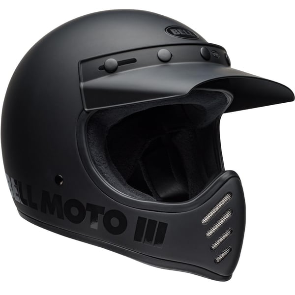 Helm BELL MOTO 3 Classic- schwarz matt- Gr- XL- 61-62cm Crosshelm