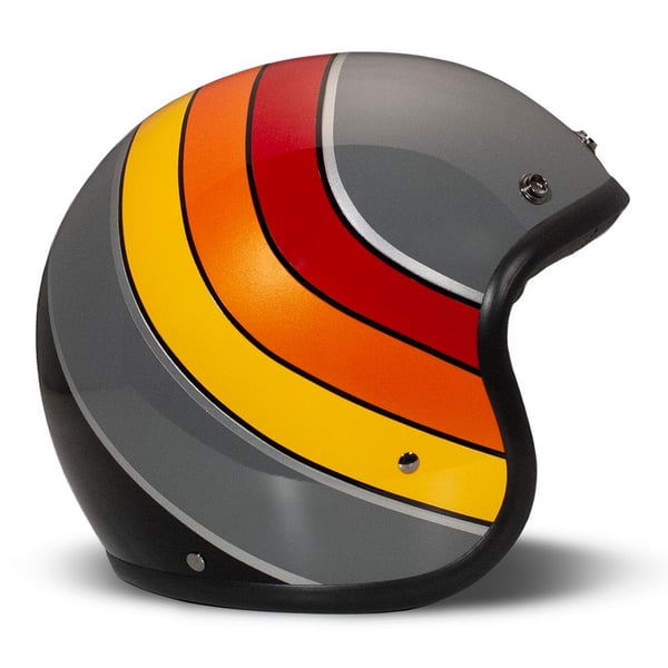 Helm DMD RETRO Curve- grau gl�nzend- Gr- XXL- 61cm Jethelm