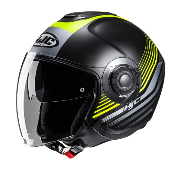Helm HJC i40N DOVA- schwarz-gelb- Gr- XL- 60-61 cm Jethelm