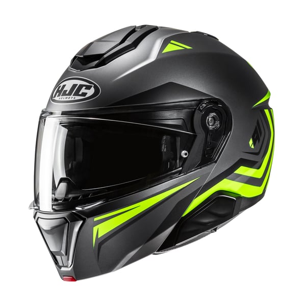 Helm HJC i91 TRICUS- schwarz-gelb- Gr- L- 58-59 cm Modularhelm