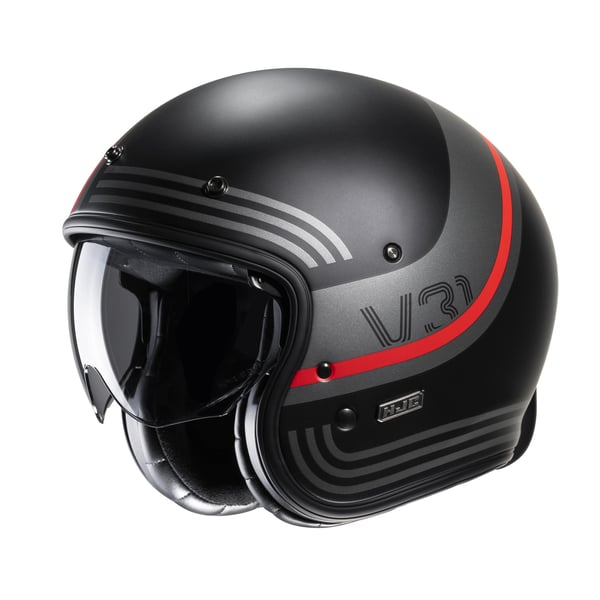 Helm HJC V31 BYRON MC1SF- schwarz matt- Gr- XL- 60-61 cm Jethelm