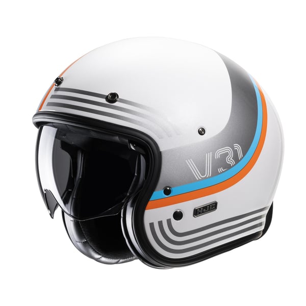 Helm HJC V31 BYRON MC27- weiss matt- Gr- XL- 60-61 cm Jethelm