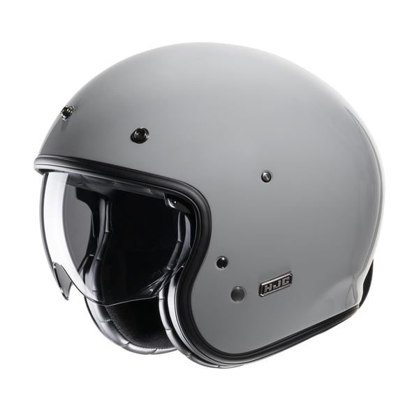 Helm HJC V31 Solid- grau gl�nzend- Gr- M- 57-58 cm Jethelm