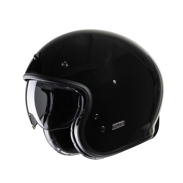 Helm HJC V31 Solid- schwarz- Gr- XL- 60-61 cm Jethelm