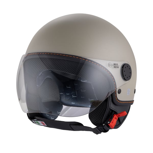 Helm PIAGGIO Vespa Demi Jet Langhe- beige-Q03- Gr- XS- 54cm Jethelm