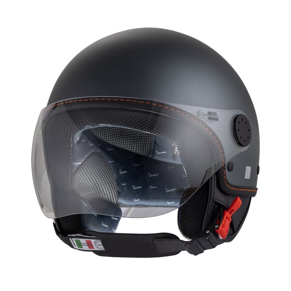 Helm PIAGGIO Vespa Demi Jet Langhe- grau-titanium- 707-C- Gr- XS- 54cm Jethelm
