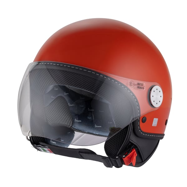 Helm PIAGGIO Vespa Demi Jet Langhe- orange brick-orange impulsivo- A11- Gr- L2- 60cm Jethelm