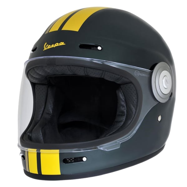 Helm PIAGGIO Vespa Racing Sixties- gr�n-gelb- Gr- XS- 54cm Integralhelm