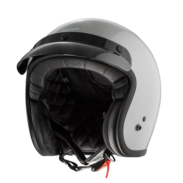 Helm PIAGGIO Vespa Versilia- grau gl�nzend- Gr- S- 55-56cm Jethelm