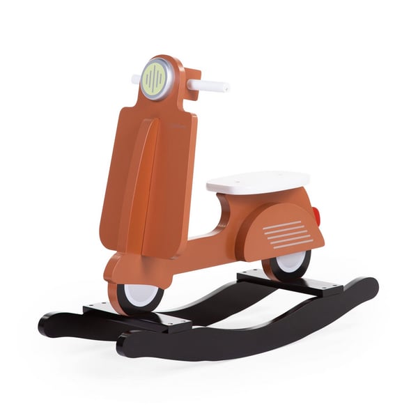 Kinder Schaukel CHILDHOME mit Motiv Vespa Motorroller rostbraun 
