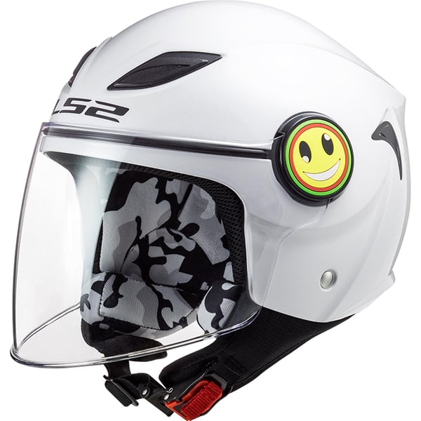 Kinderhelm LS2 Funny Gloss- weiss- Gr- L- 51-52cm Jethelm