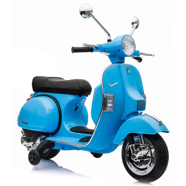 Kinderroller Vespa PX elektrisch 12V blau f�r Luftfracht-for Airfreight