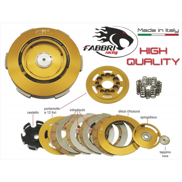 Kupplung FABBRI racing-CIF Sport 12R f�r Vespa 50-125-PV-ET3-PK50-125-S-XL-XL2
