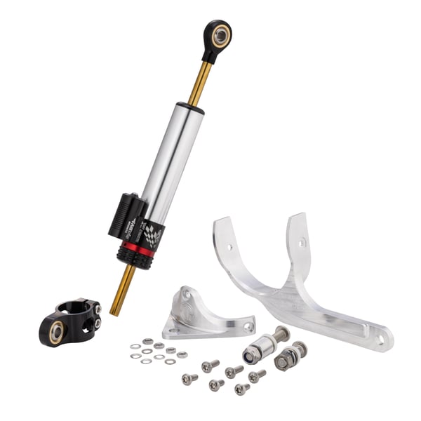 Lenkungsdämpfer CTP 2-0 schwarz-silber für Vespa 150 VBB Lenkungsdämpfer CTP 2-0 schwarz-silber für Vespa 150 VBB