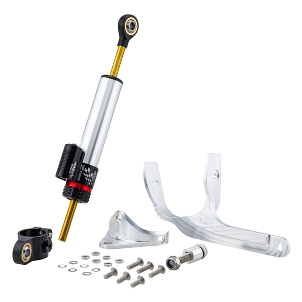 Lenkungsdämpfer CTP 2-0 schwarz-silber für Vespa 50 Special Lenkungsdämpfer CTP 2-0 schwarz-silber für Vespa 50 Special