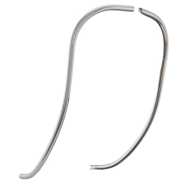 Monoschlitzrohr CUPPINI Beinschild f�r Lambretta 125 LI 1-2-150 LI 1-2-175 TV 1-2-