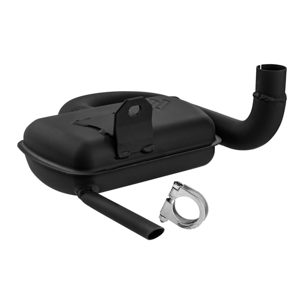 Rennauspuff POLINI 2002020- Stahl schwarz f�r Vespa 125 VNA-VNB-GT-GTR-Super-TS-150 VBA-VBB-GL-Sprint-V-Super-T4