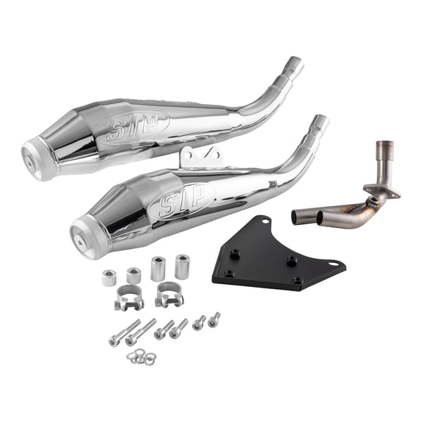 Rennauspuff SIP Twin - Pipe f�r Vespa Primavera-Sprint 125-150ccm i-e- 3V 4T AC f�r PIAGGIO 3V LEM (Euro3)-iGet (Euro4-Euro5)