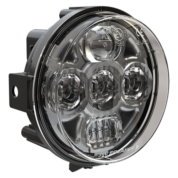 Scheinwerfer J-W- SPEAKER LED 8415 Evolution rund - 110 mm f�r Vespa 50 SS-90 SS-125 PV-ET3-Super-VNB3-6-150 Super-VBA-VBB-VGLA-B-GS VS5-160 GS