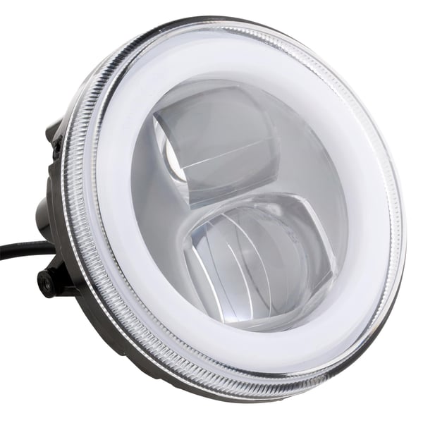Scheinwerfer LED rund - 120 mm f�r Vespa 50 SS-90 SS-125 PV-ET3-Super-VNB3-6-150 Super-VBA-VBB-VGLA-B-GS VS5-160 GS-Lambretta