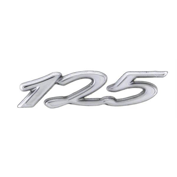 Schriftzug 125 Gepäckfach für Vespa GTS 125ccm für Vespa GTS 125ccm