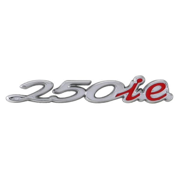 Schriftzug -250 i-e- Gepckfach fr Vespa GTS 250ccm fr Vespa GTS 250ccm