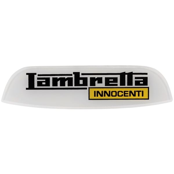 Schriftzug -INNOCENTI Lambretta- Heck fr Lambretta 125 LI 3-LIS-150 LI 3-LIS-SX-175 TV 3-200 TV-SX fr Lambretta 125 LI 3-LIS-150 LI 3-LIS-SX-175 TV 3-200 TV-SX