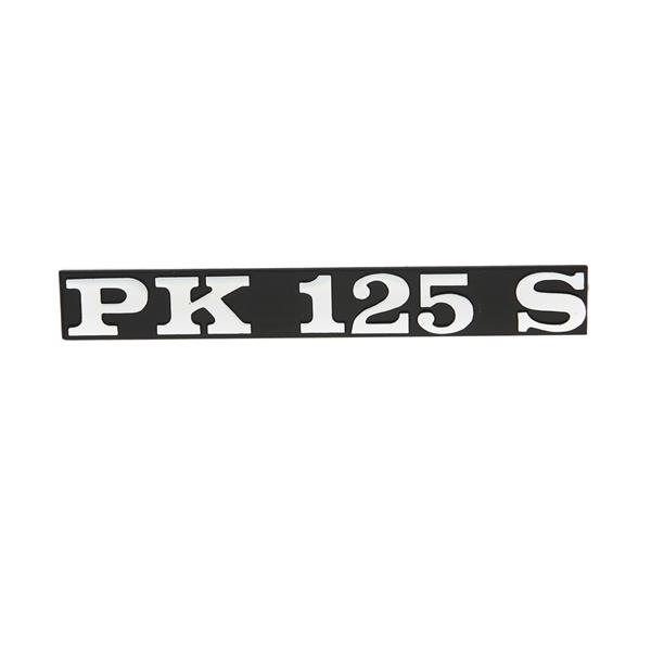 Schriftzug -PK125 S- Seitenhaube links fr Vespa PK 125 S-Elestart-Automatica fr Vespa PK 125 S-Elestart-Automatica