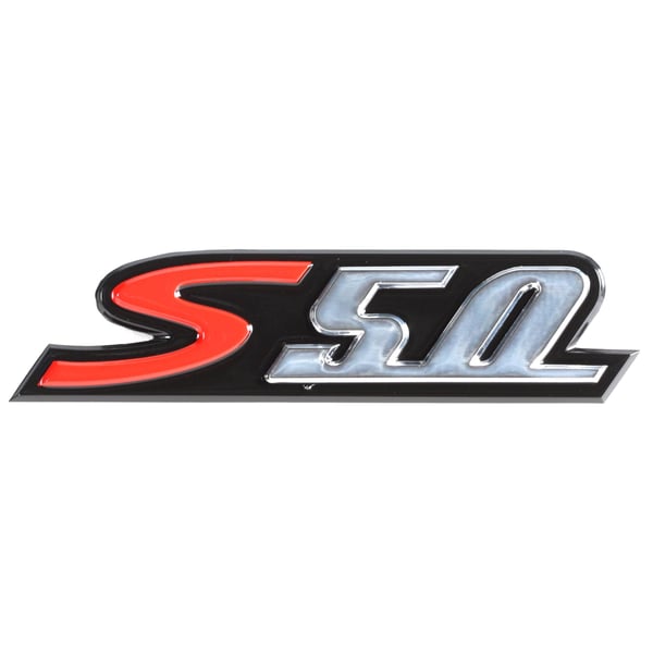 Schriftzug S 50 Seitenhaube rechts 656229 - 654722 f�r Vespa S 50ccm