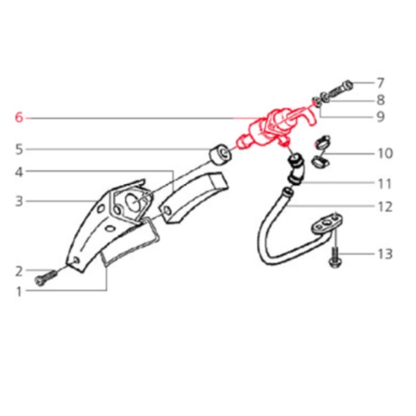 Sekundrluftventil PIAGGIO fr Vespa LX-LXV-S-GTS-GTV-GT-GT  L 125-200ccm fr Vespa LX-LXV-S-GTS-GTV-GT-GT  L 125-200ccm