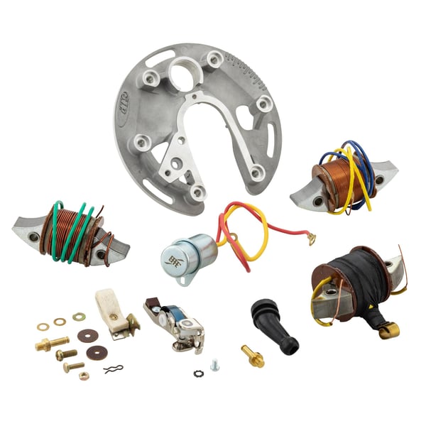 Set Z�ndspulen- Unterbrecher- Kondensator und Z�ndgrundplatte 6V f�r Vespa 125 VNB