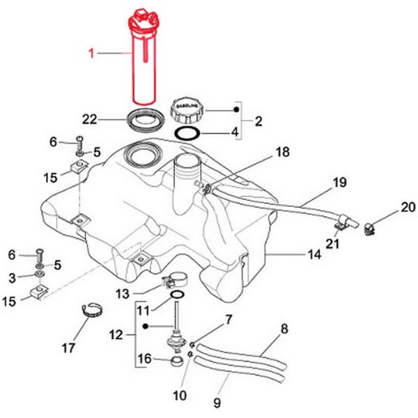 Tankanzeigengeber PIAGGIO f�r Vespa S 150ccm 4T 2V AC (2009)